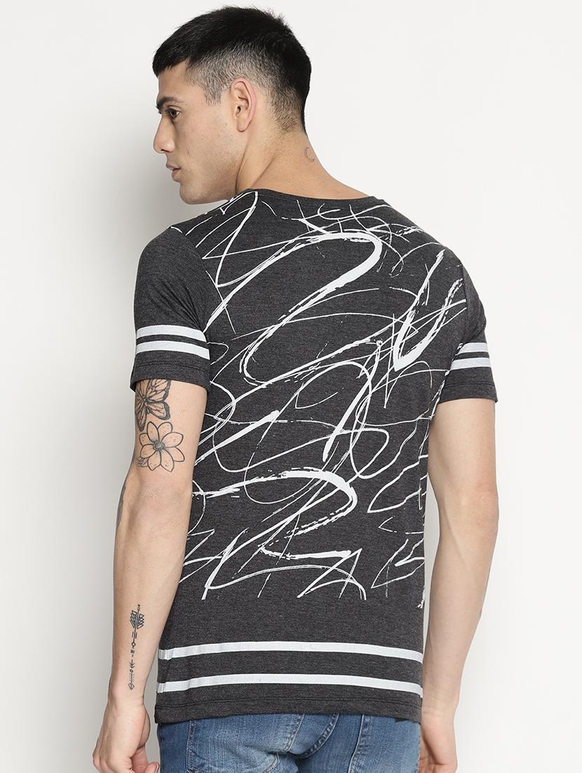 grey all over print t-shirt - 15817611 - Zoom Image - 3