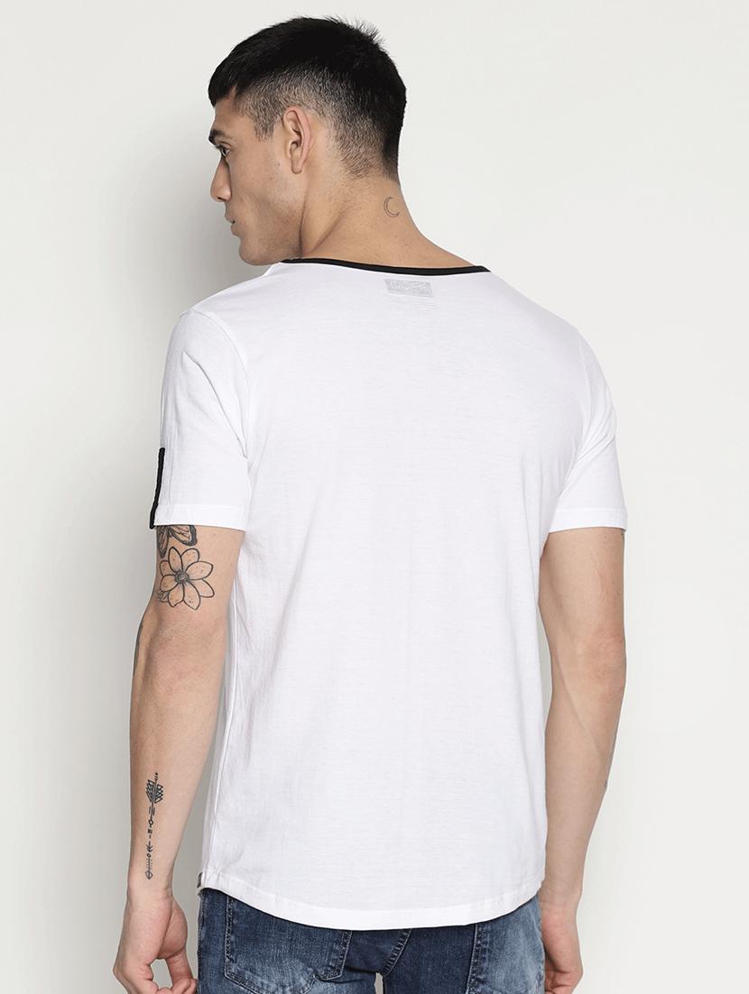 white floral pocket t-shirt - 15817613 - Zoom Image - 3