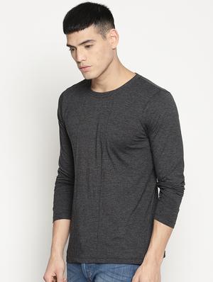solid black round neck t-shirt - 15817617 - Standard Image - 2