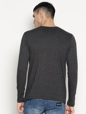 solid black round neck t-shirt - 15817617 - Standard Image - 3