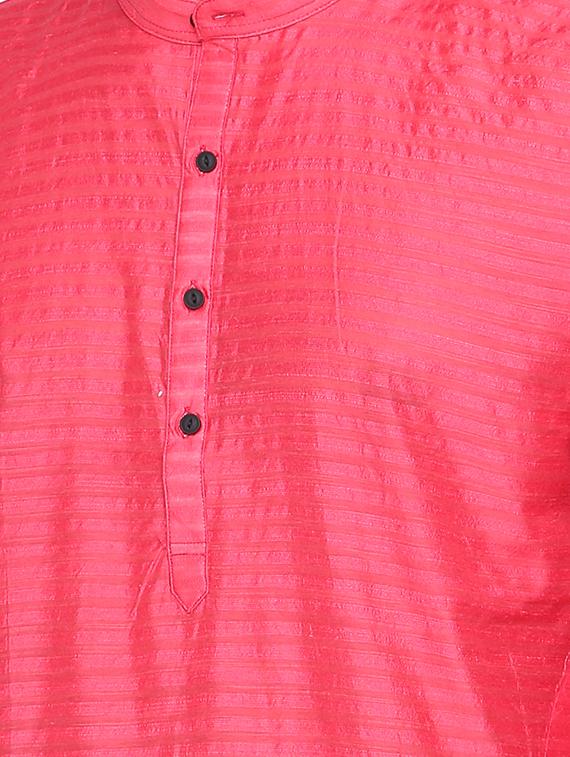 pink cotton kurta - 15817739 - Zoom Image - 5