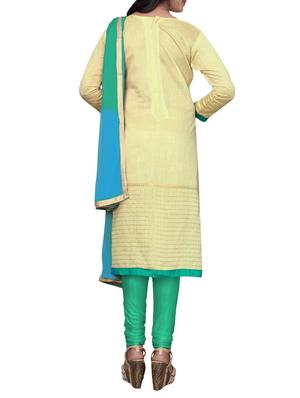 embroidered unstitched churidaar suit - 15818056 - Standard Image - 3
