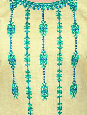 embroidered unstitched churidaar suit - 15818056 - Standard Image - 4