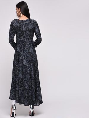 printed layered flared kurta - 15818228 - Standard Image - 4