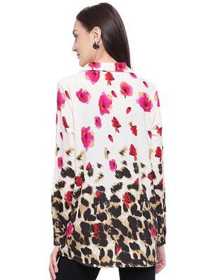 floral animal print shirt - 15818444 - Standard Image - 3