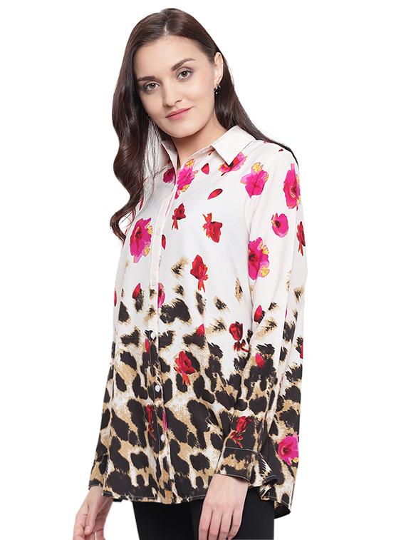 floral animal print shirt - 15818444 - Zoom Image - 2