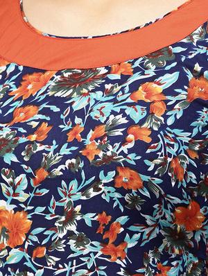 pocket patch floral blouson dress - 15818693 - Standard Image - 4