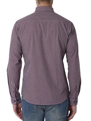 maroon checkered casual shirt - 15819705 - Standard Image - 3