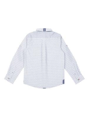 curve hem roll up sleeved shirt - 15819709 - Standard Image - 2