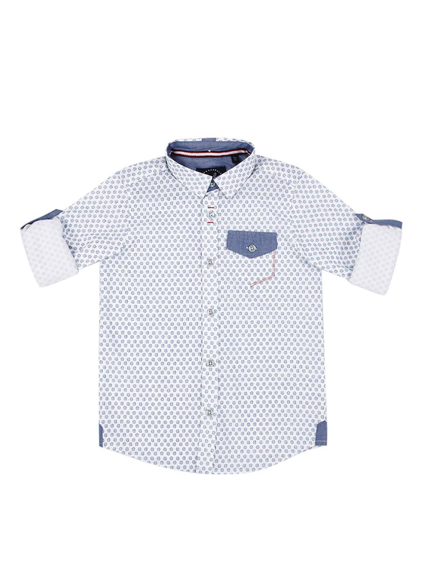 curve hem roll up sleeved shirt - 15819709 - Zoom Image - 1