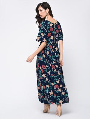 printed a-line kurta - 15821160 - Standard Image - 3