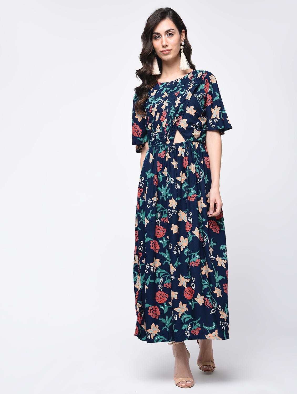 printed a-line kurta - 15821160 - Zoom Image - 2