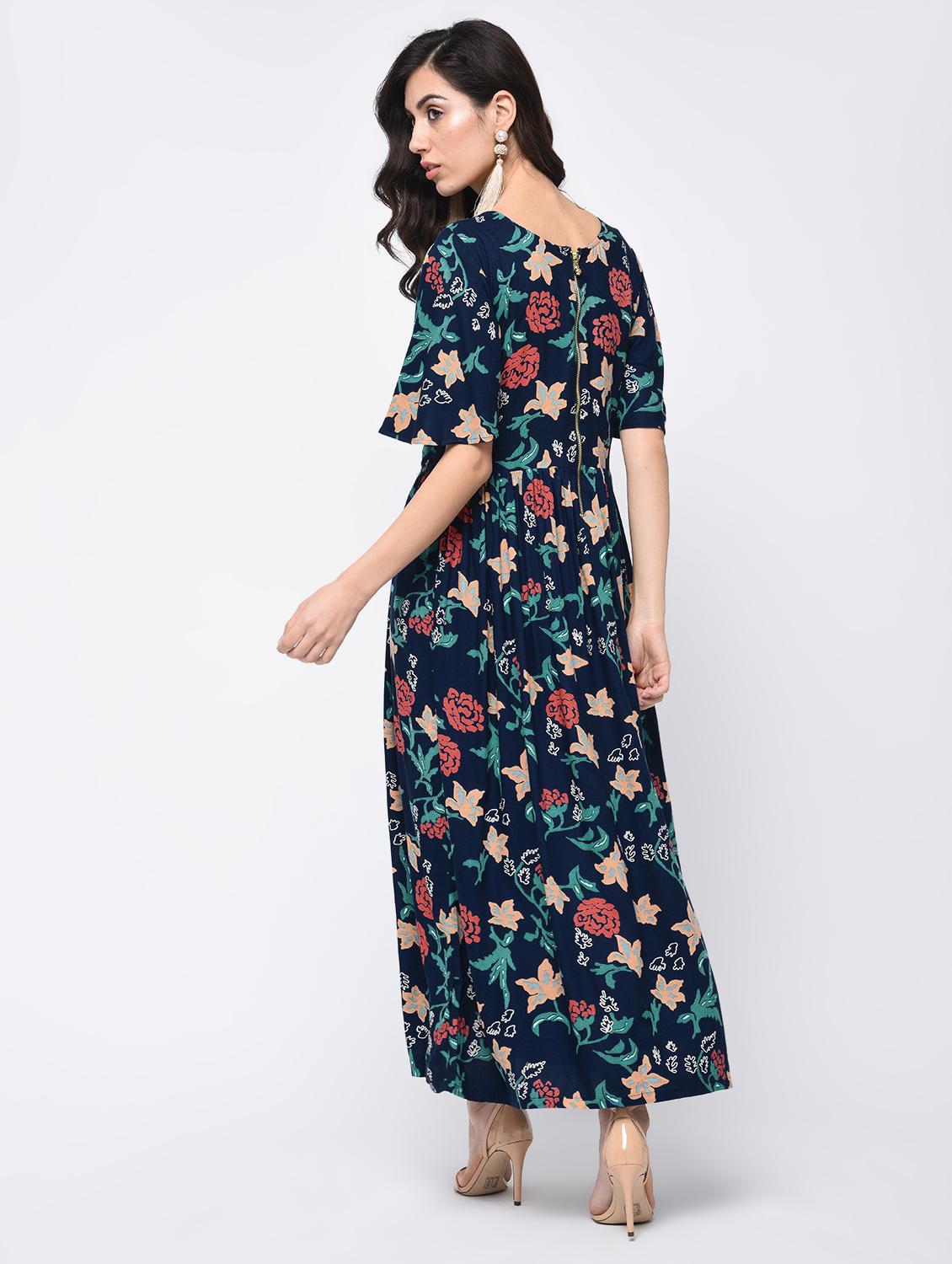 printed a-line kurta - 15821160 - Zoom Image - 3
