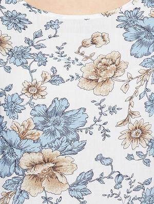 floral boat neck top - 15821465 - Standard Image - 5