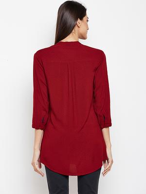 concealed placket pocket patch tunic - 15821481 - Standard Image - 3