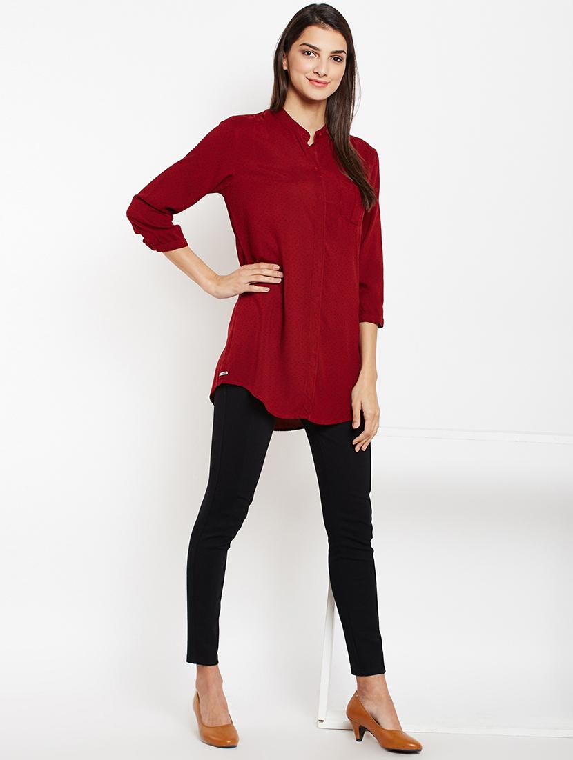 concealed placket pocket patch tunic - 15821481 - Zoom Image - 4