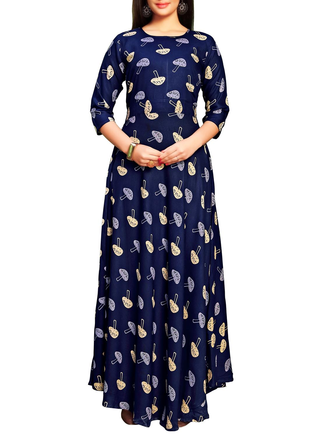 a-line printed kurta - 15821550 - Zoom Image - 1
