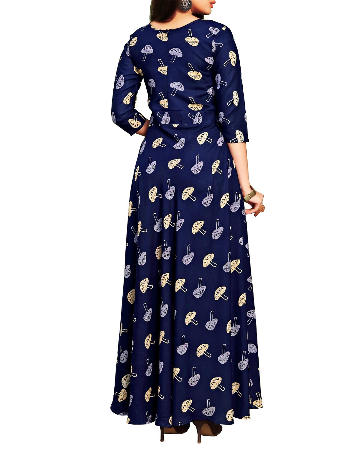 a-line printed kurta - 15821550 - Zoom Image - 3