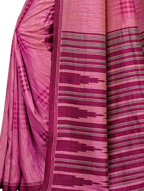 printed art silk saree with blouse - 15821851 - Zoom Image - 4