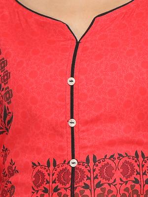 printed straight kurta - 15821870 - Standard Image - 4