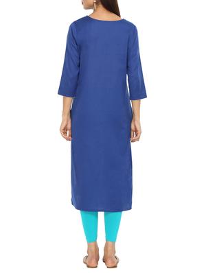 embroidered straight kurta - 15821874 - Standard Image - 3