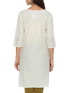 printed straight kurta - 15821883 - Standard Image - 3