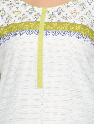 printed straight kurta - 15821883 - Standard Image - 4