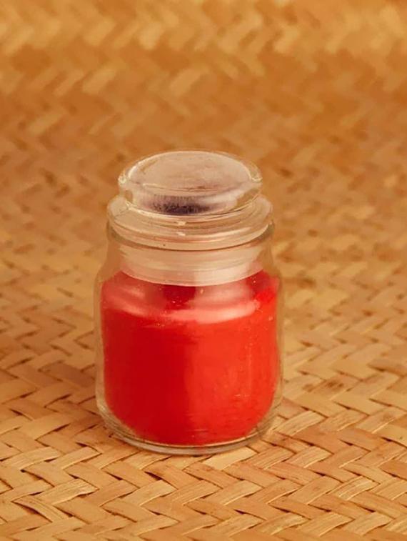 set of 4 scented candles with colored fragrance candles |percy, chelsea, orange, dew | candles for decoration - 15822115 - Zoom Image - 3