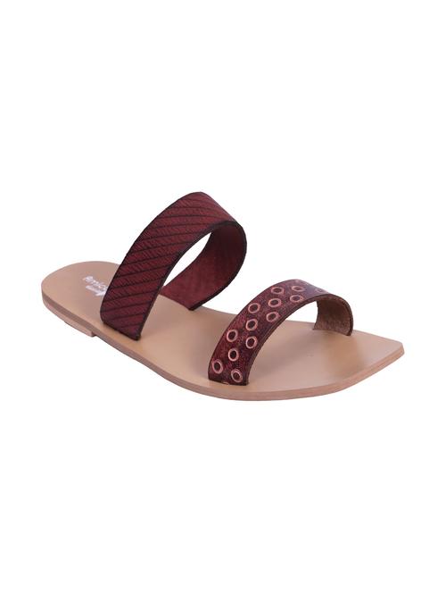 brown slip on sandals - 15822121 - Standard Image - 1
