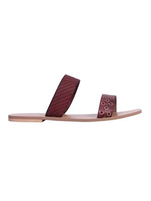 brown slip on sandals - 15822121 - Standard Image - 2