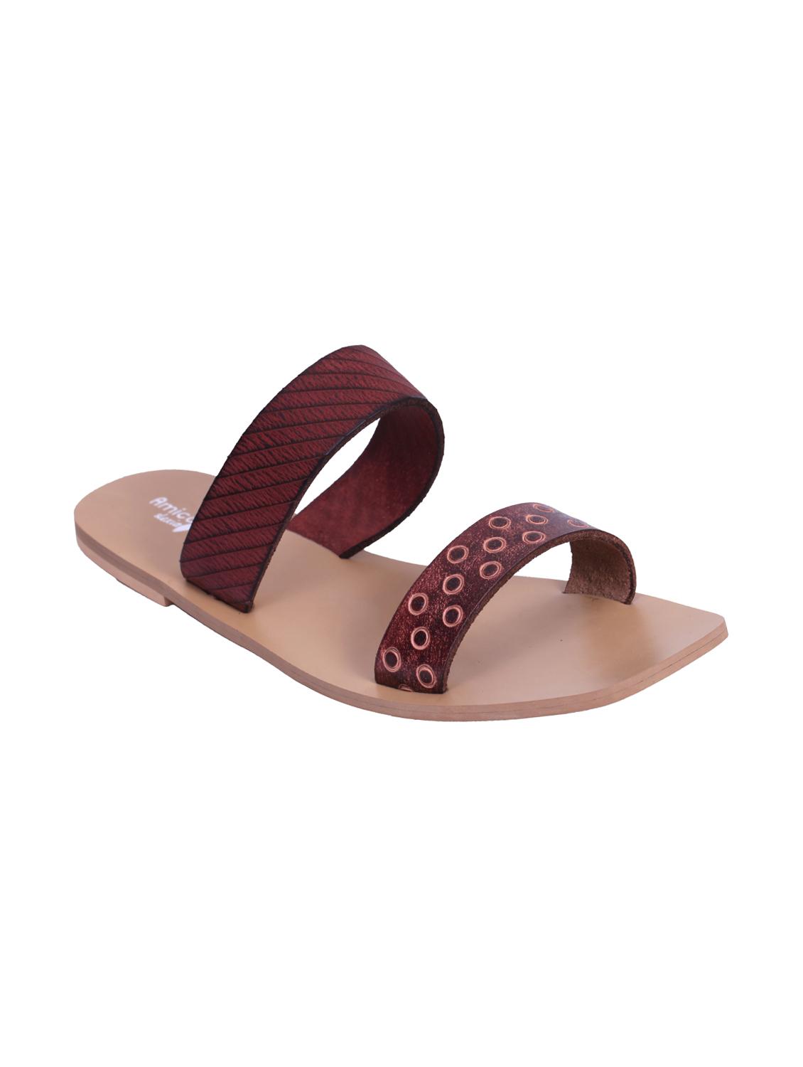 brown slip on sandals - 15822121 - Zoom Image - 1