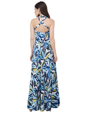 criss-cross back halter neck dress - 15822160 - Standard Image - 2