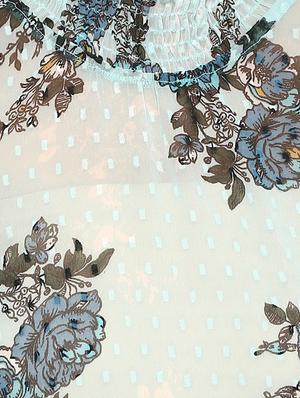 tie-knot waist floral ruffled top - 15822320 - Standard Image - 5