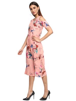 cold shoulder floral jumpsuit - 15822322 - Standard Image - 2