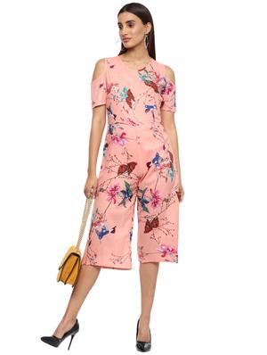 cold shoulder floral jumpsuit - 15822322 - Standard Image - 4