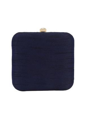 blue velvet box clutch - 15822450 - Standard Image - 2