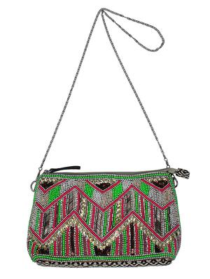 multi colored canvas regular sling bag - 15822466 - Standard Image - 5