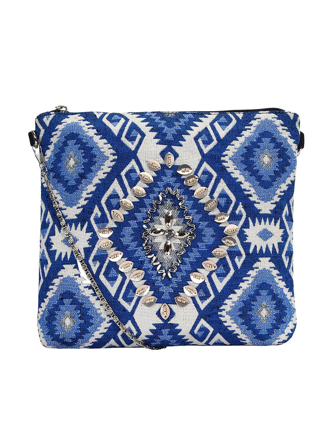 blue canvas regular sling bag - 15822474 - Zoom Image - 1