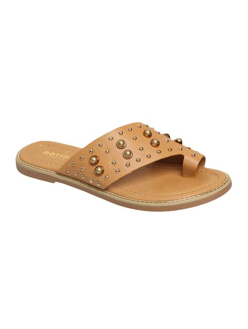 brown one toe sandals - 15822573 - Standard Image - 1