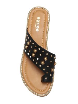 black one toe sandals - 15822574 - Standard Image - 4