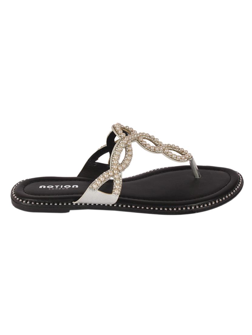 gold t-strap sandals - 15822576 - Zoom Image - 2