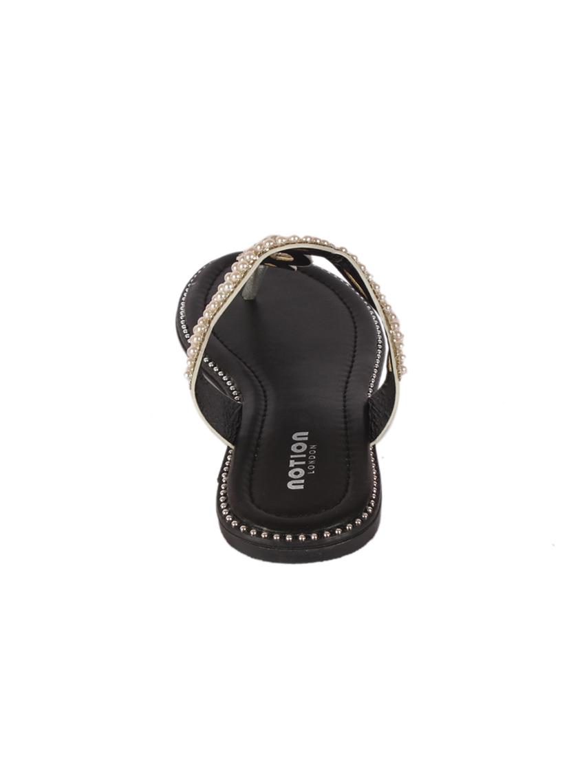 gold t-strap sandals - 15822576 - Zoom Image - 3