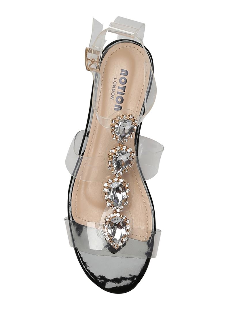 black back strap sandals - 15822579 - Zoom Image - 4