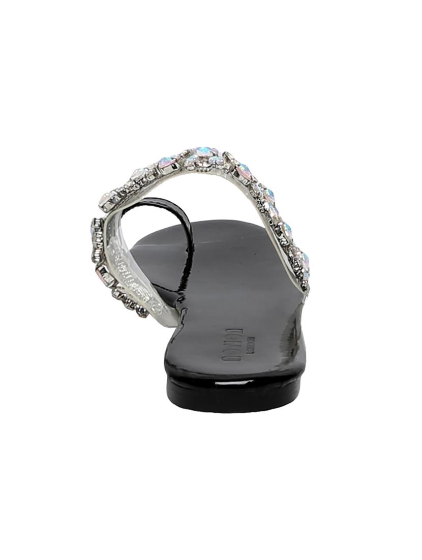 black one toe sandals - 15822581 - Zoom Image - 3
