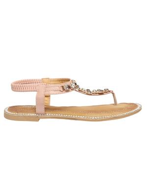 pink t-strap sandals - 15822586 - Standard Image - 2