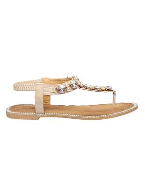 beige t-strap sandals - 15822587 - Standard Image - 2