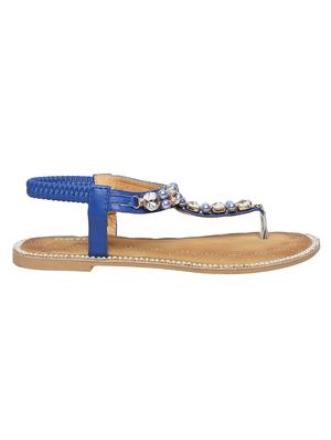 blue t-strap sandals - 15822588 - Standard Image - 2