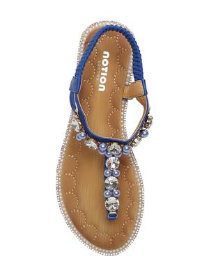 blue t-strap sandals - 15822588 - Standard Image - 4