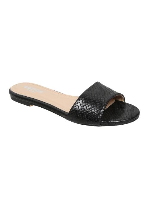 black slip on sandals - 15822592 - Standard Image - 1
