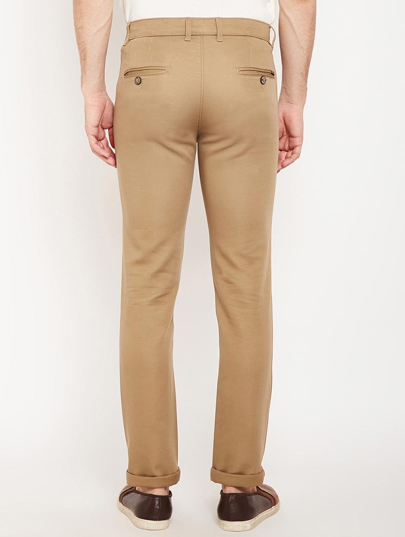 beige cotton chinos - 15822735 - Zoom Image - 3